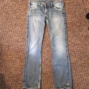 SILVER JEANS FRANCES 18” BOOTCUT jeans size 27 31